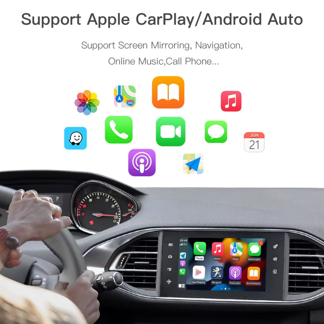 For DS Citroen Peugeot Wireless Apple CarPlay Retrofit Android Auto SMEG&MRN - Pluscenter