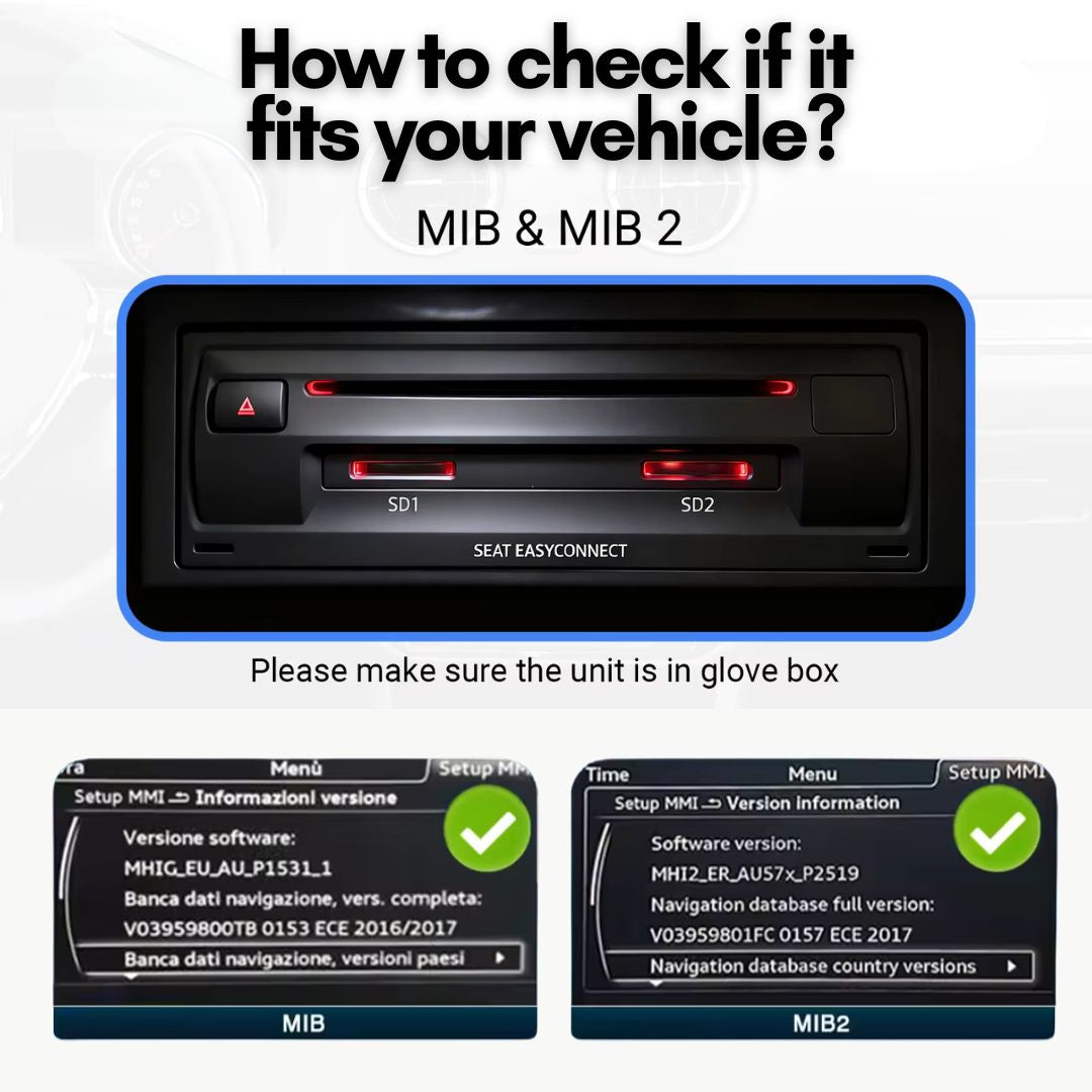 For Volkswagen Seat Skoda Wireless Apple CarPlay Retrofit Android Auto MIB1 & MIB2 - Pluscenter