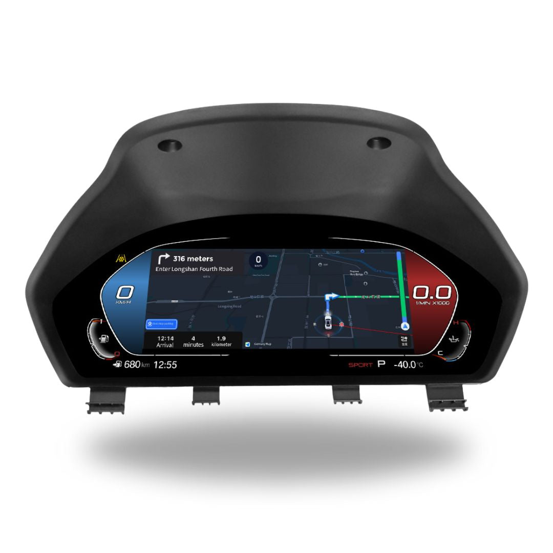BMW 3 & 4 Series F30–F82 12.3″ Digital Instrument Cluster – LCD Dashboard with CarPlay - Pluscenter