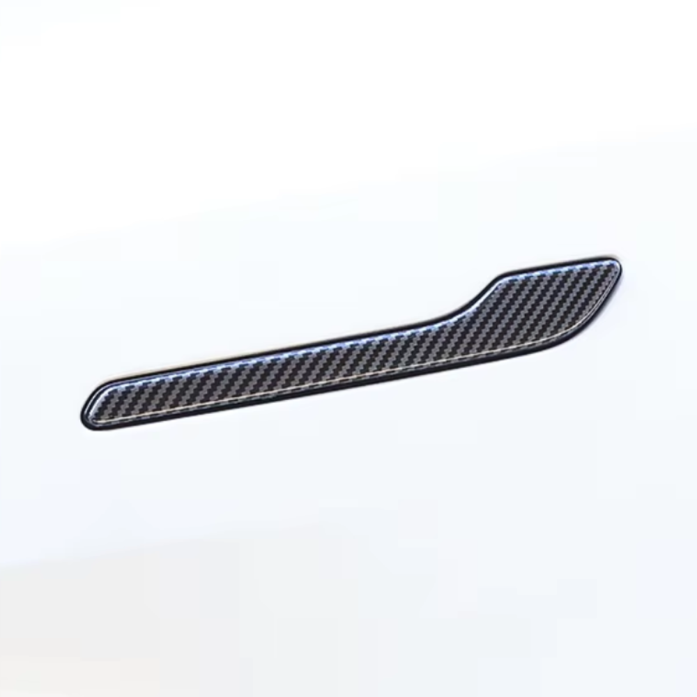 For Tesla 3 | Y Carbon Fiber Door Handle Cover Protector - Pluscenter